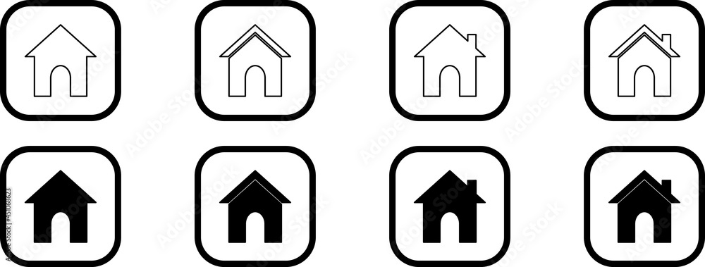 home icon for web, address icon for web, vector symbol illustration home icon for web, address icon for web, vector symbol illustration