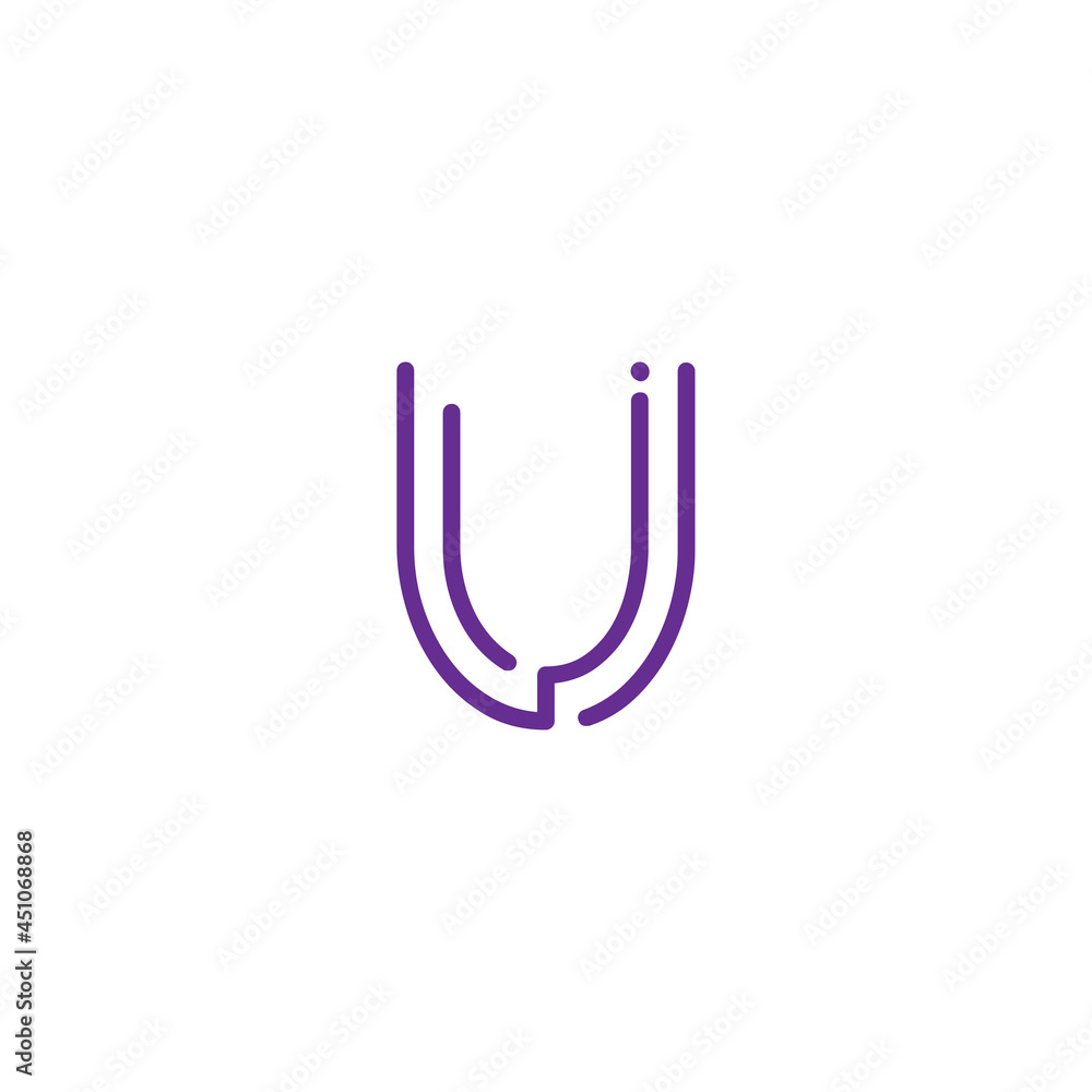 letter U alphabet abc logo isolated letter U alphabet abc logo isolated