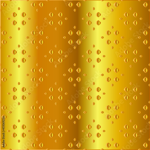 Geometric vector pattern with yellow and white gradient. gold ornament for wallpapers and backgrounds.
