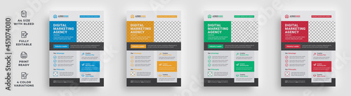 flyer corporate marketing company modern simple unique trendy latest brochure magazine leaflet abstract flyer bundle design template