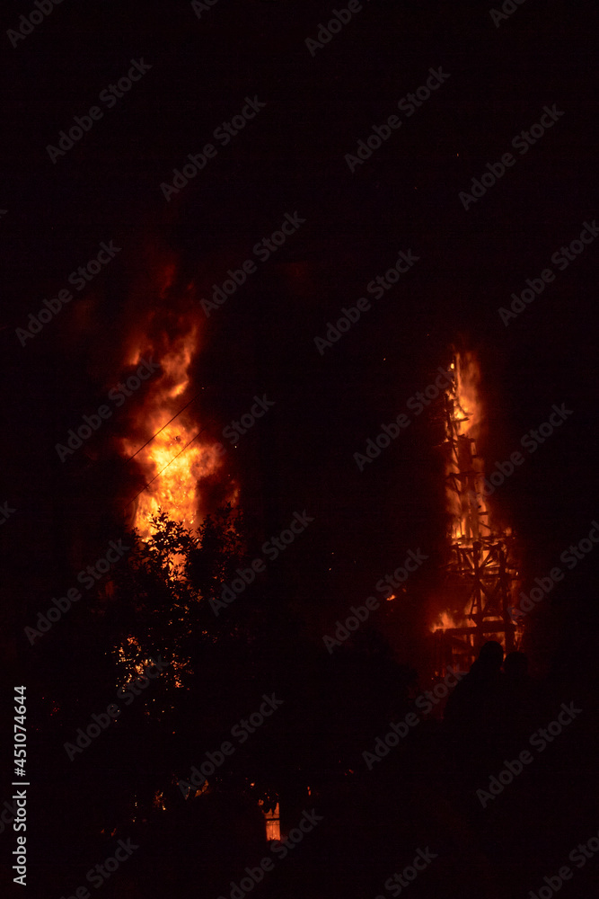 Fallas Valencianas crema night regional holiday Fallas Valencianas crema night regional holiday