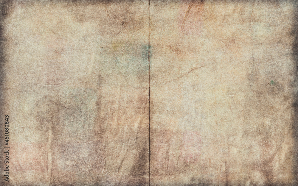 Old sheet paper folded, abstract background Old sheet paper folded, abstract background