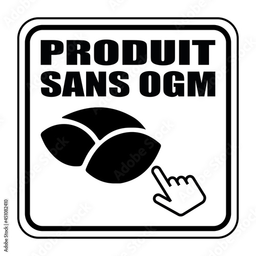 Logo produit sans OGM.