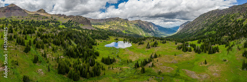 Montana Alpine Lake Panorama - Hyalite Canyon - Gallatin Range - Rocky Mountains photo