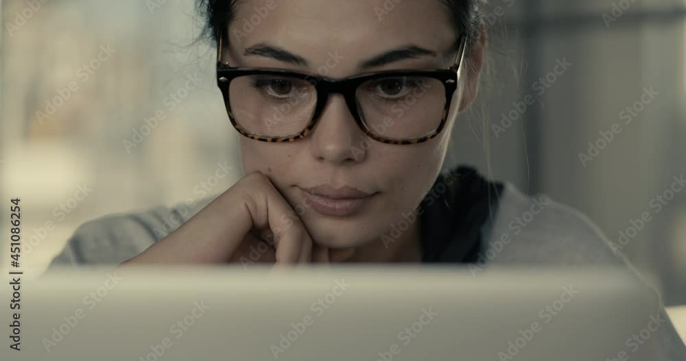 Young woman working on laptop Young woman working on laptop