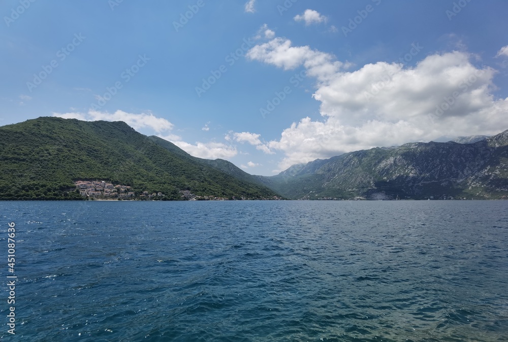 hot summer day in perast montenegro