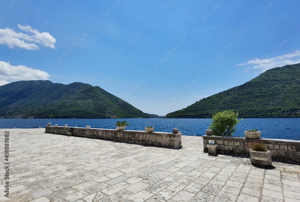 hot summer day in perast montenegro hot summer day in perast montenegro