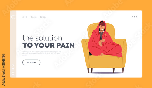 Loneliness, Pain, , Frustration, Problem Landing Page Template. Depressed Upset Desperate Man Character Sit on Couch