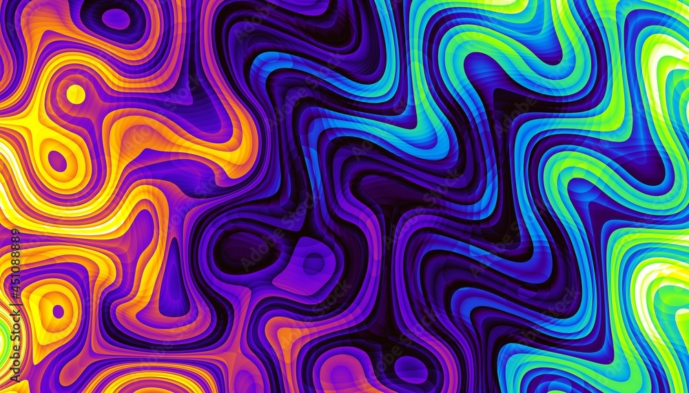 Wavy abstract futuristic background