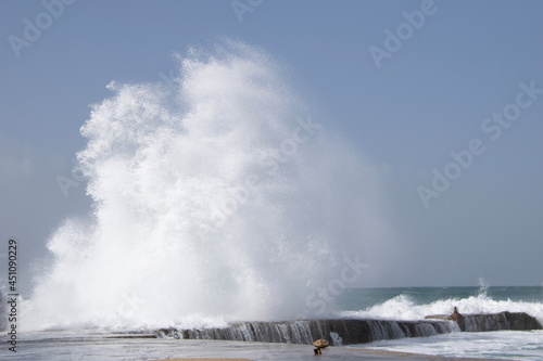 fountain on the beach