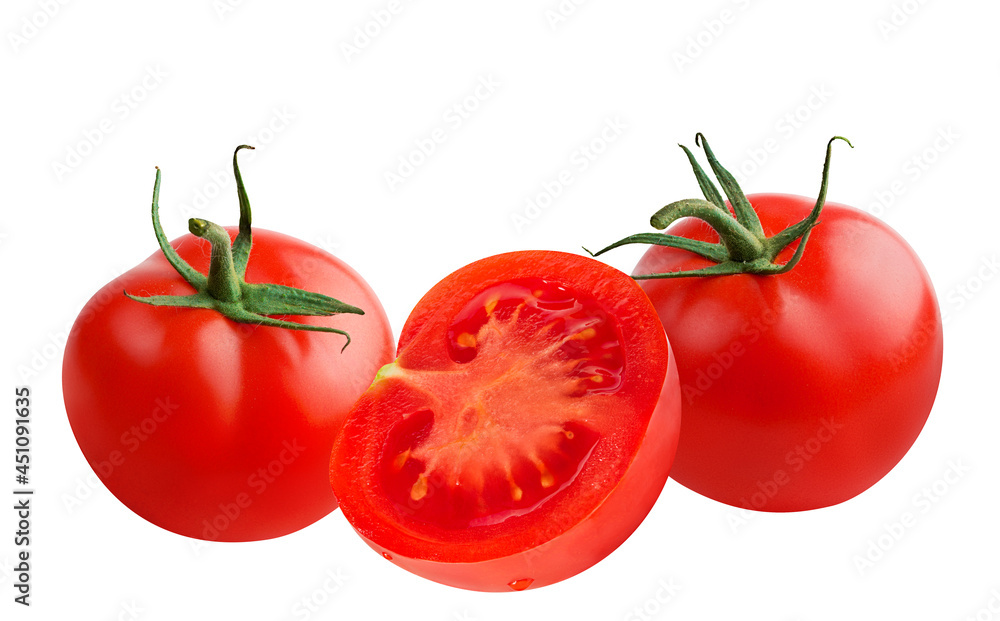 Tomatoes isolated on white background with clipping path Tomatoes isolated on white background with clipping path