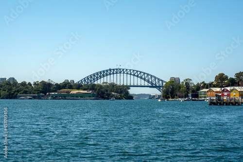 View of Sydney Harbour Bridge from the water, Sydney NSW, Australia © Galumphing Galah