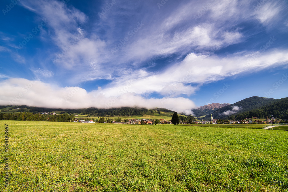 
landscape of the dolomites, alps, italians.
