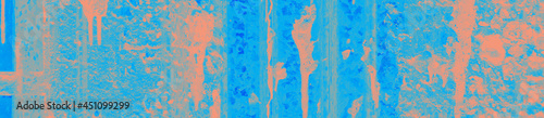 abstract coral and blue color texture background with copy space for design
