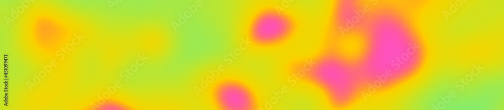 abstract blur green, yellow and pink colors background for design