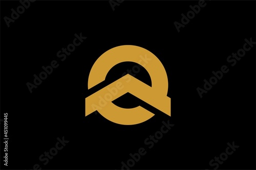 Real estate logo design. Monogram O house abstract symbol. Circle house icon vector.