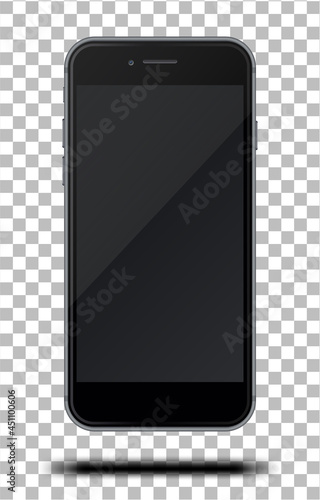 Realistic smartphone isolated on transparent background. #451100606