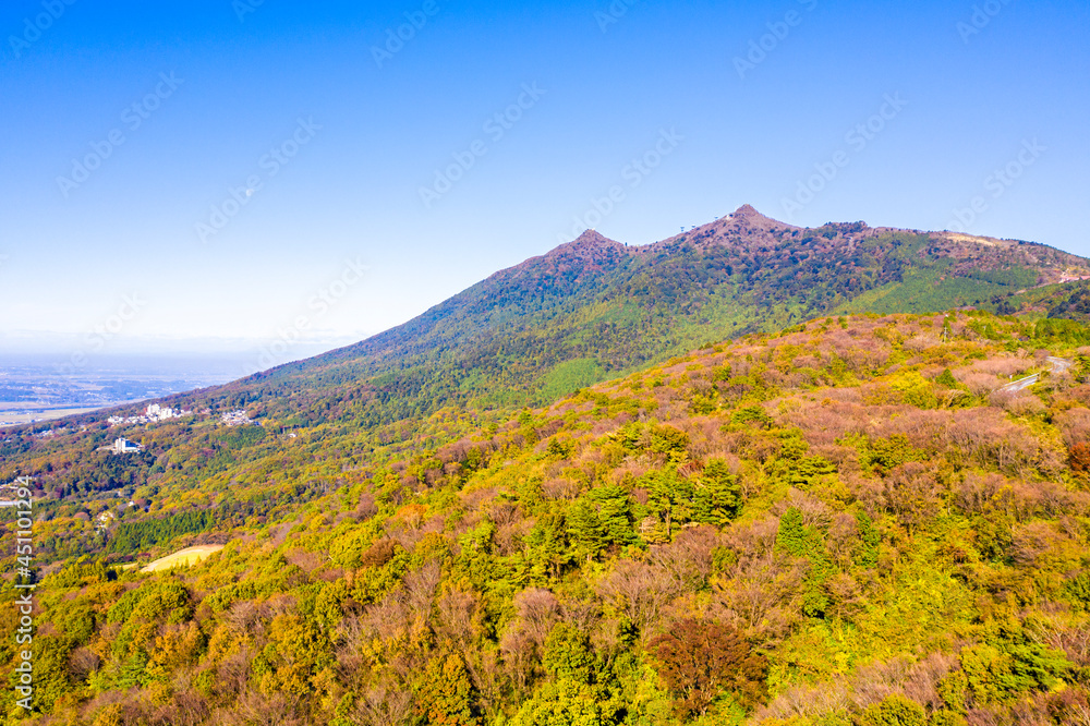 茨城県 紅葉の筑波山	
