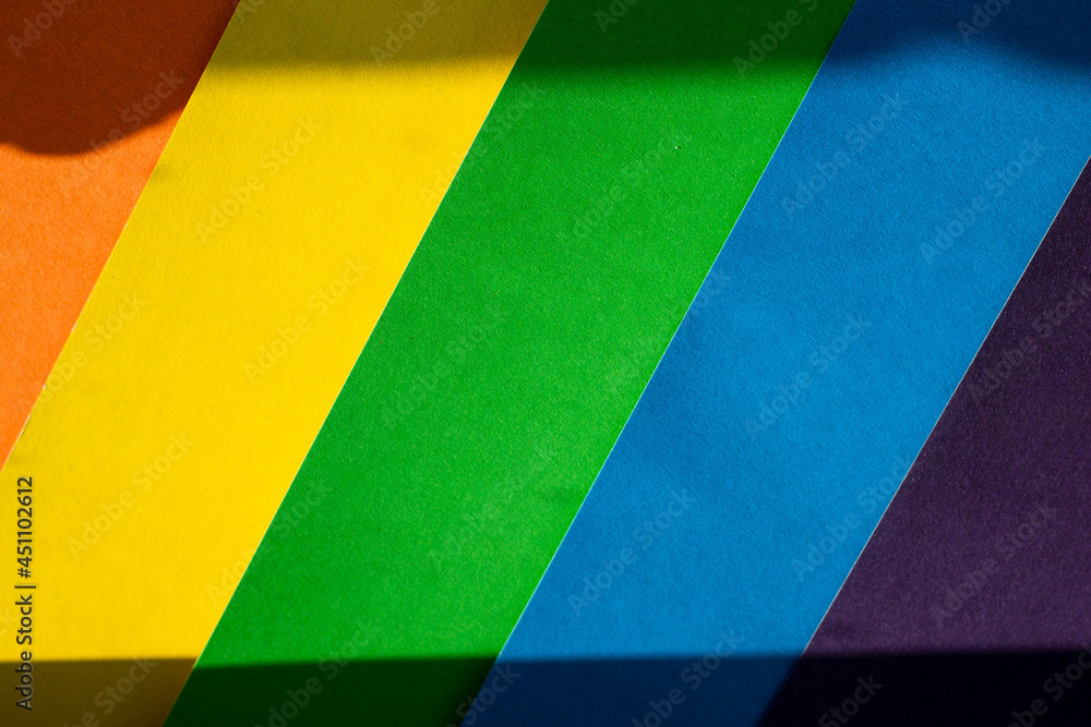 Lgbt flag. Rainbow background. Multicolored flag close up. Lgbt flag. Rainbow background. Multicolored flag close up.