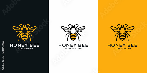 Honey bee animals logo