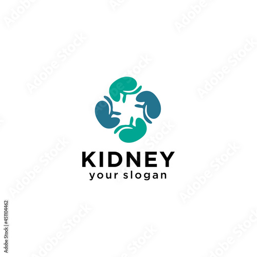 Kidney Care vector illustration design logo template symbol. Kidney Treatment icon