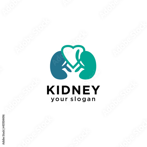Kidney Care vector illustration design logo template symbol. Kidney Treatment icon