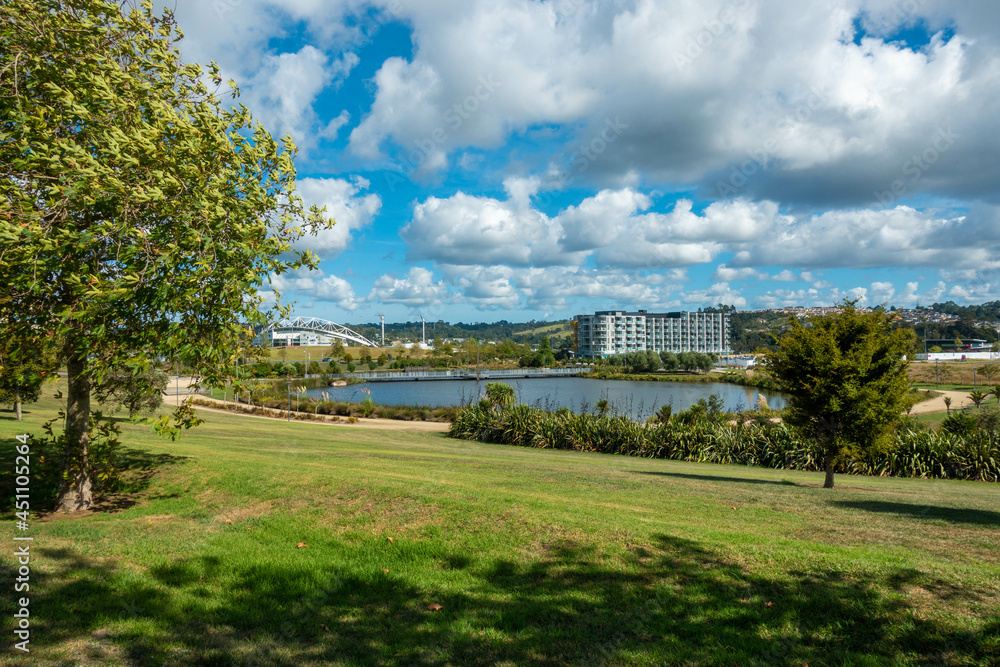 ニュージーランドのオークランドの観光名所を観光している風景 Scenery of sightseeing in Auckland, New Zealand.