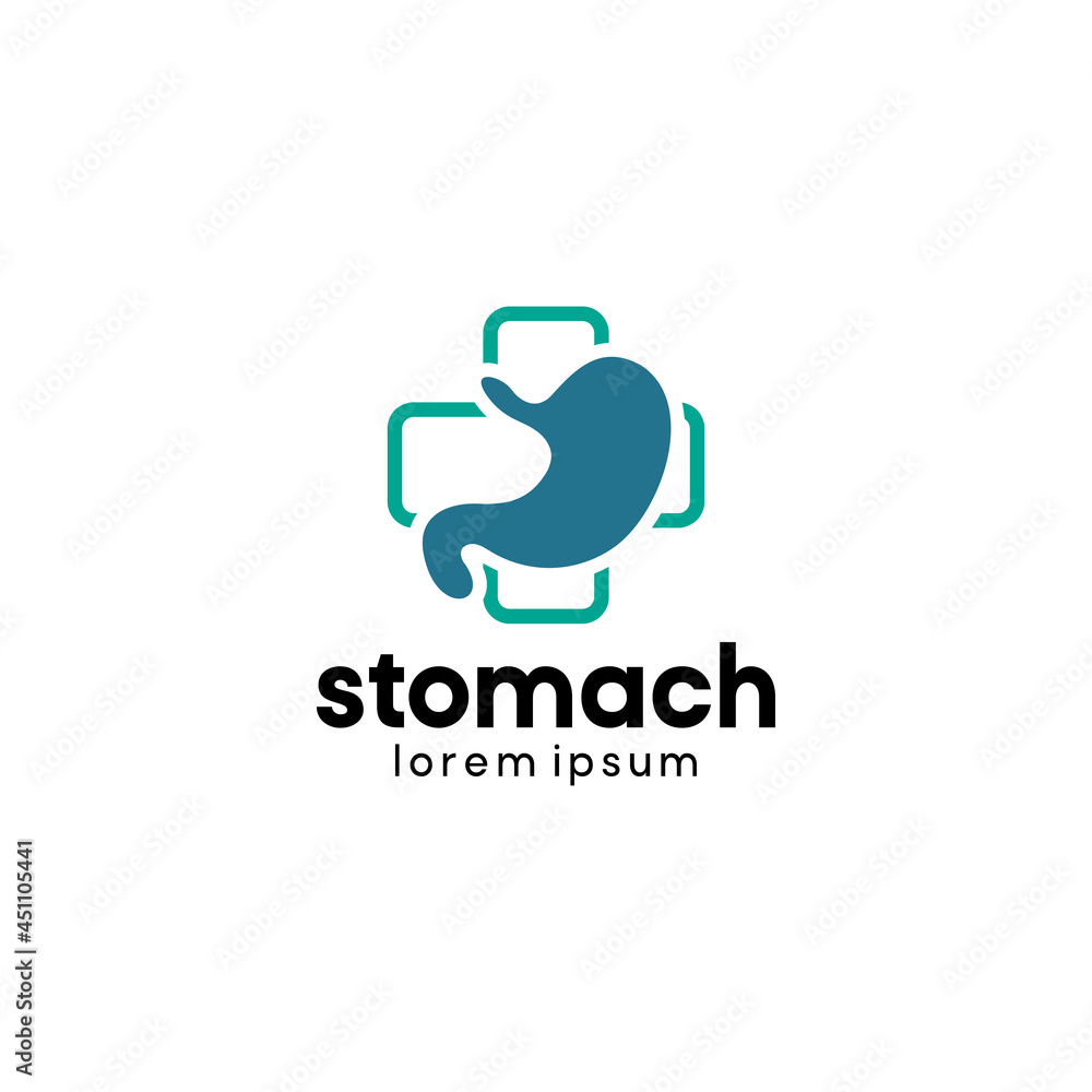 Stomach Care Logo Template Design Vector, Emblem, Design Concept, Creative Symbol, Icon. for health care, medical or pharmacy
