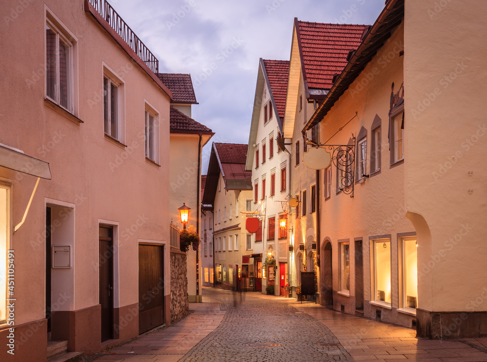 Street in Fussen, Germany
