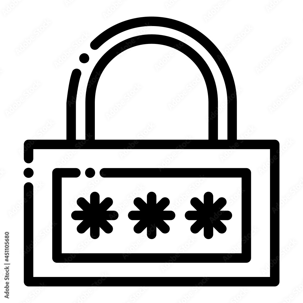 Password icon vector illustration Password icon vector illustration