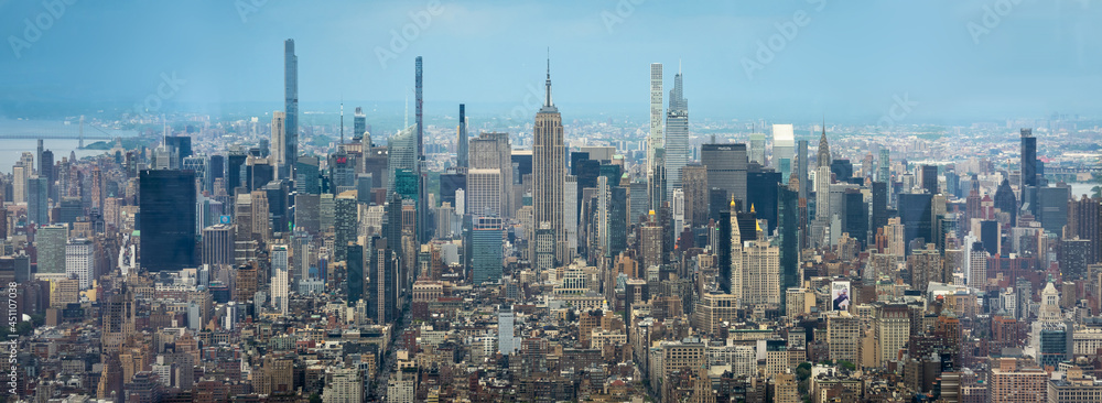 Manhattan skyline wide