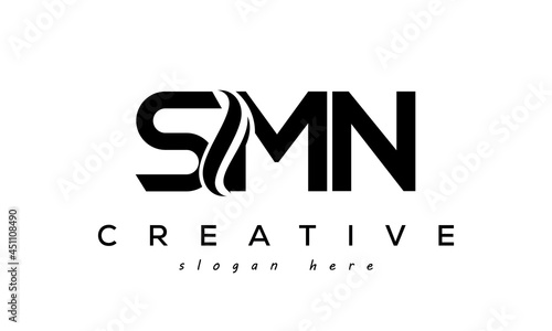 Letter SMO creative logo design vector	