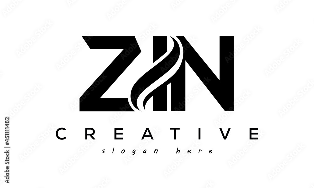 Letter ZIO creative logo design vector	 - obrazy, fototapety, plakaty 