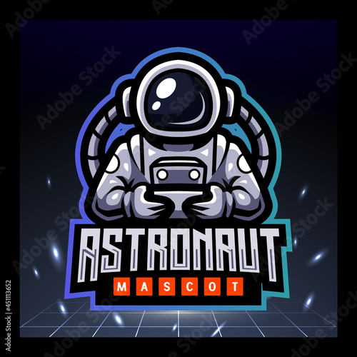 Astronaut mascot. esport logo design