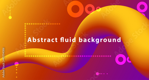 Abstract background 3D fluid gradient,Colorful and modern in summer season concepts ,vector illustation flow shapes. Liquid wave