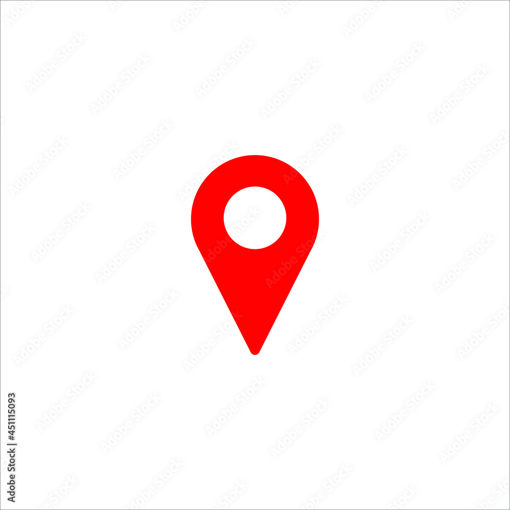 Fototapeta premium Location pin marker map, navigation, gps icon logo
