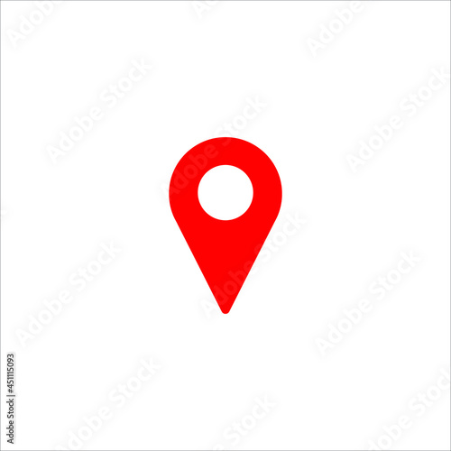 Location pin marker map, navigation, gps icon logo