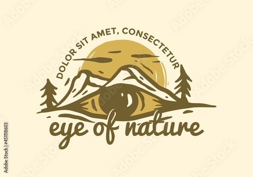 Eye of nature illustration drawing