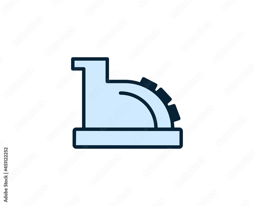Cash register line icon. Vector symbol in trendy flat style on white background. Commerce sing for design. Cash register line icon. Vector symbol in trendy flat style on white background. Commerce sing for design.
