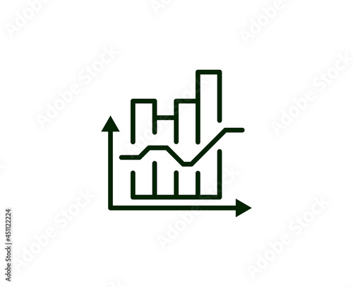 Diagram premium line icon. Simple high quality pictogram. Modern outline style icons. Stroke vector illustration on a white background. 