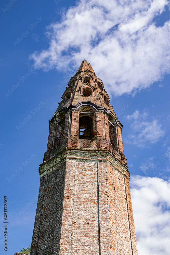 the bell tower of an old church