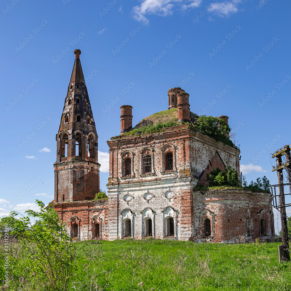 abandoned village church