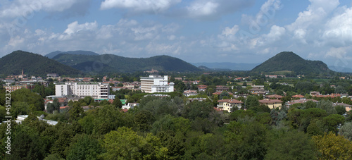 Tableau sur toile Panoramic view of abano terme and colli euganei. Padova, Italy