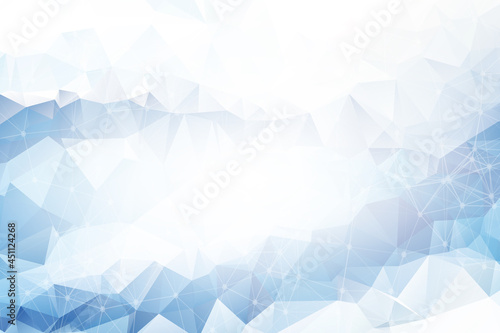 Abstract Blue Polygonal Space Background with Connecting Dots and Lines. Connection structure and science background. Futuristic HUD design.