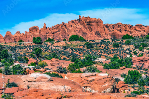 Painted Desert Red Fiery Furnace Arches National Park Moab Utah