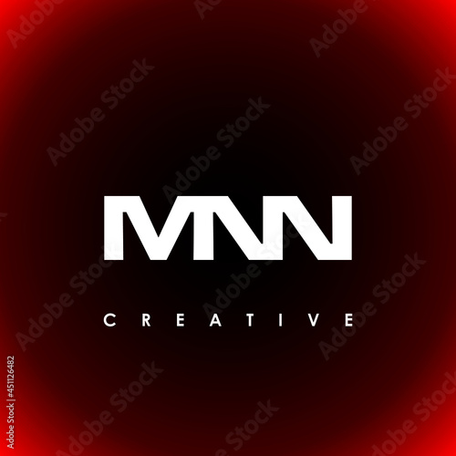 MNN Letter Initial Logo Design Template Vector Illustration photo