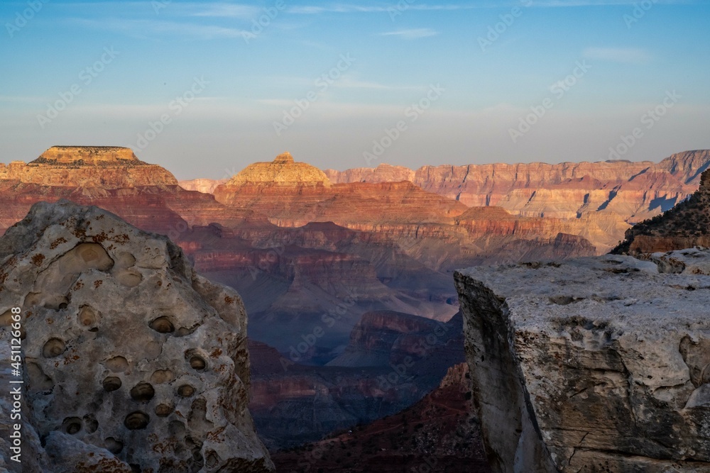 An overlooking landscape view of Grand Canyon National Park, Arizona An overlooking landscape view of Grand Canyon National Park, Arizona