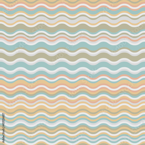 The Indian Style Fabric Seamless Patterns, Abstract Colorful Striped Background