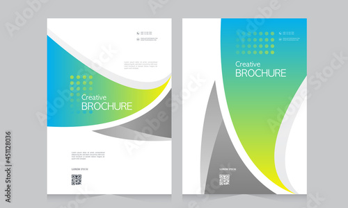 Abstract brochure template, cover design annual report, magazine