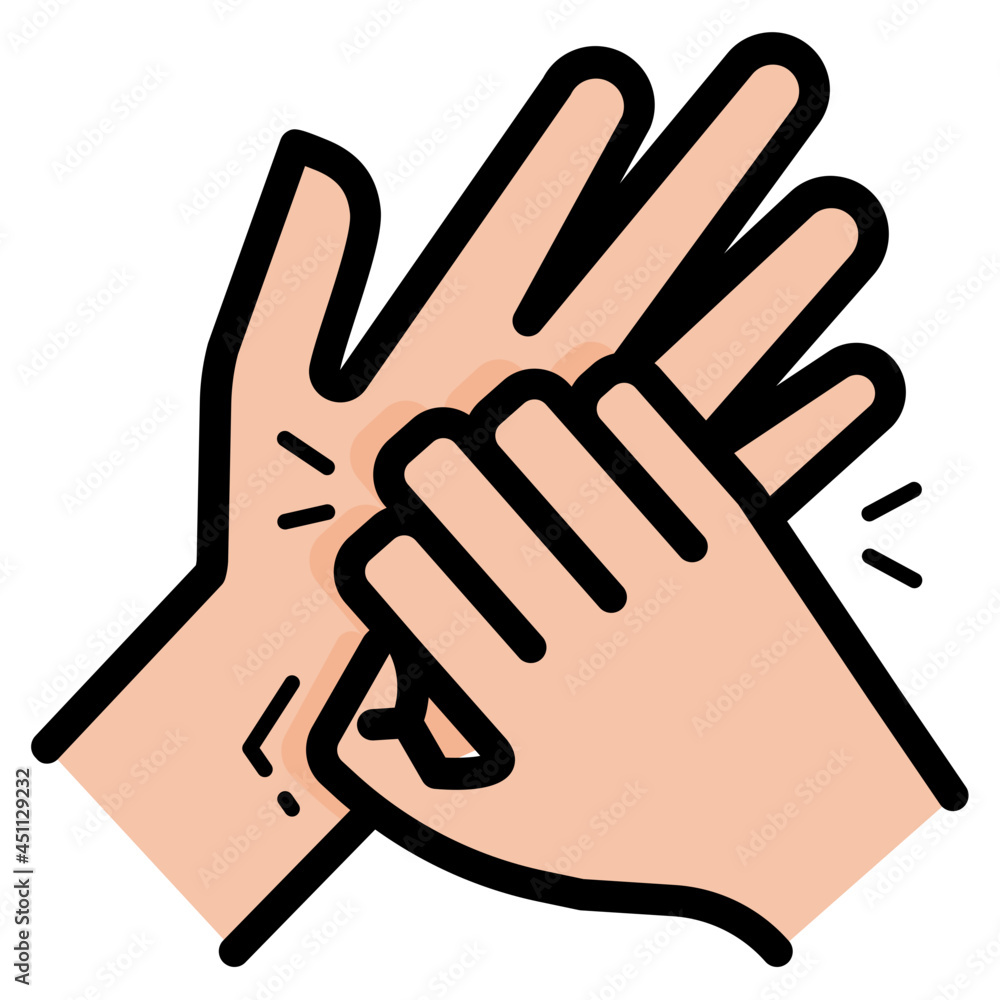 itchy palm line icon itchy palm line icon